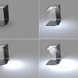 LED-SCHREIBTISCHLAMPE MIT DOPPELTER BELEUCHTUNG LEDSTEELIO N